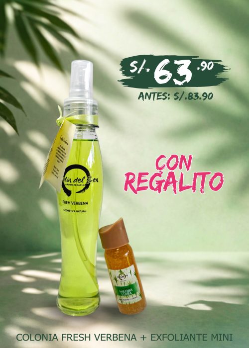 Colonia Fresh Verbena + Mini exfoliante