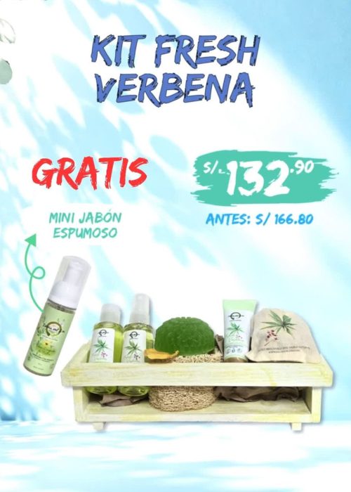KIT FRESH VERBENA - GRATIS MINI JABÓN ESPUMOSO