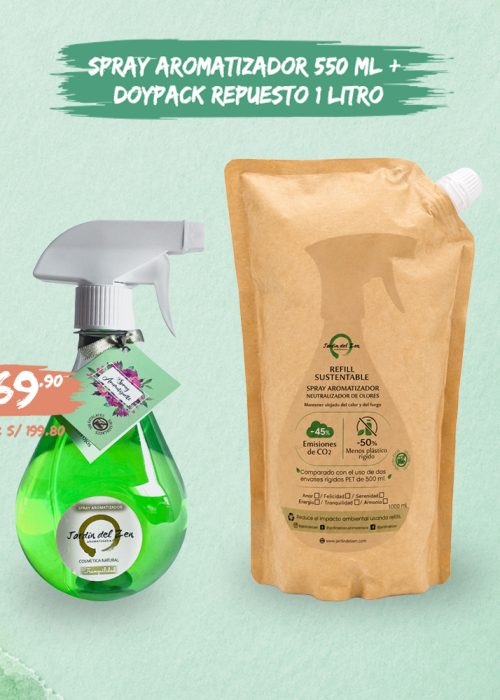 SPRAY AROMATIZADOR 550 ML  + DOYPACK REPUESTO 1 LITRO