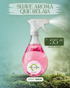 Spray aromatizador amor 550 mililitros