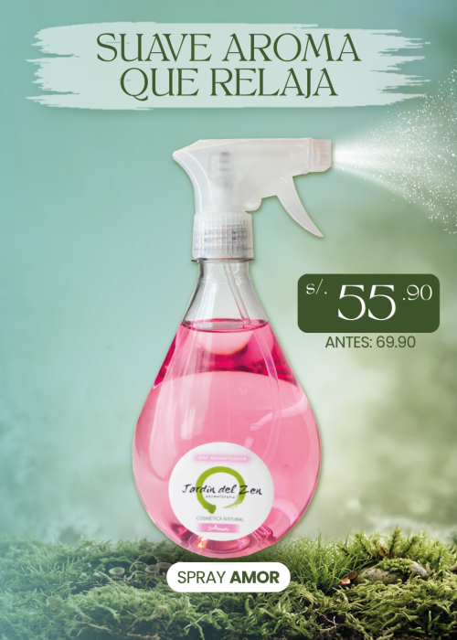 Spray aromatizador amor 550 mililitros